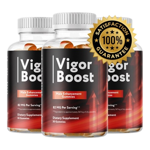 60-day money-back guarantee seal for the Vigor Boost male enhancement supplement.